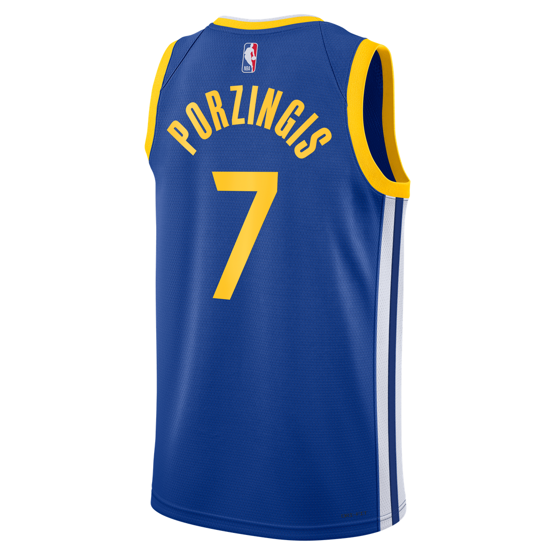 Kristaps Porziņģis Golden State Warriors Nike Unisex Swingman Jersey - Icon Edition - Royal