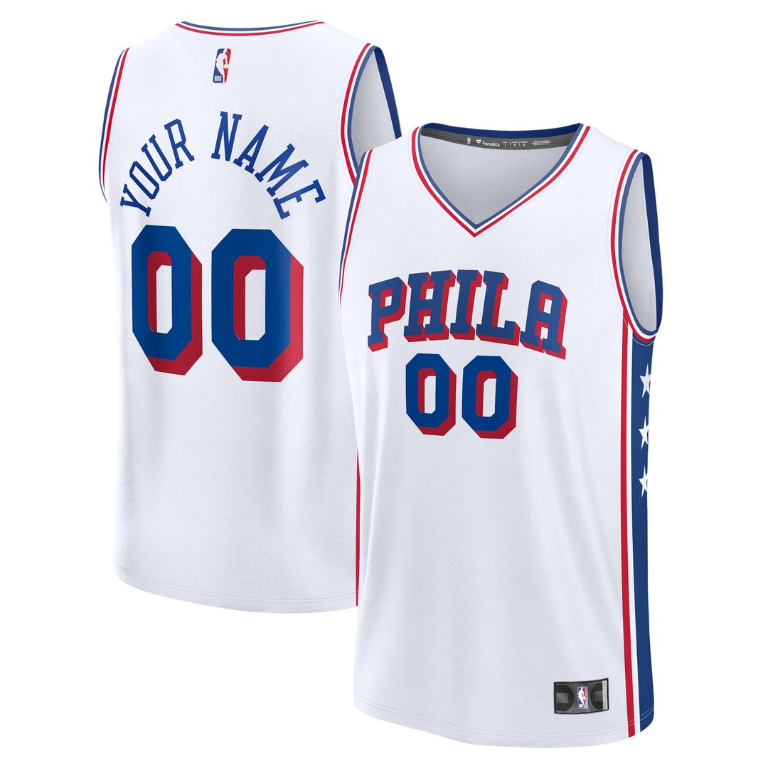 Philadelphia 76ers Fanatics Fast Break Custom Jersey - Icon Edition - Red