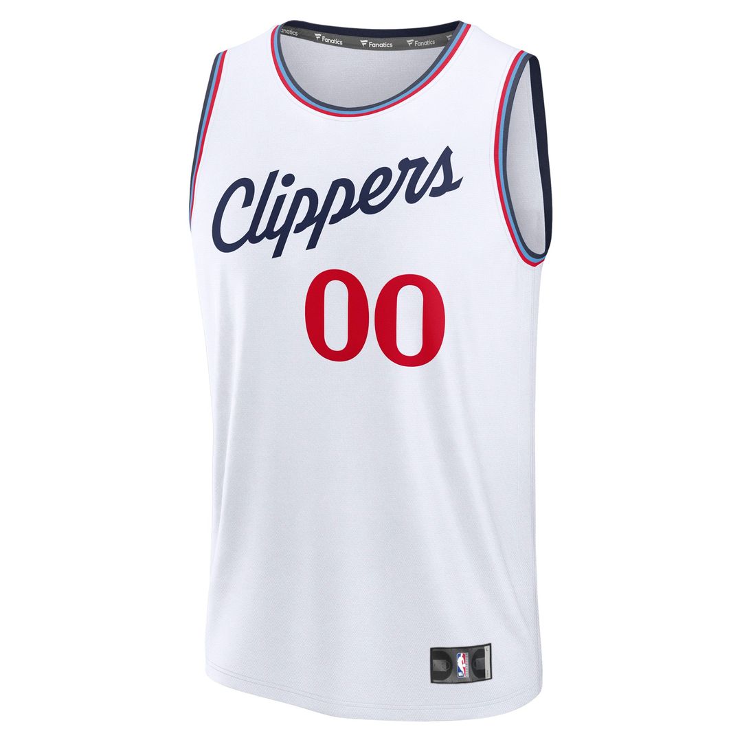 LA Clippers Fanatics Youth Fast Break Custom Replica Jersey - Red - Statement Edition