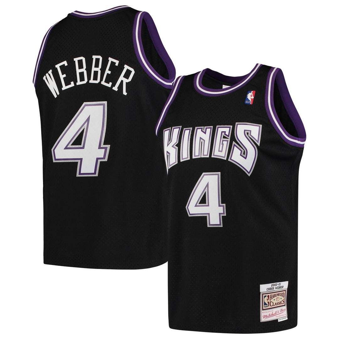 Chris Webber Sacramento Kings Mitchell & Ness 2000/01 Hardwood Classics Swingman Jersey - Black