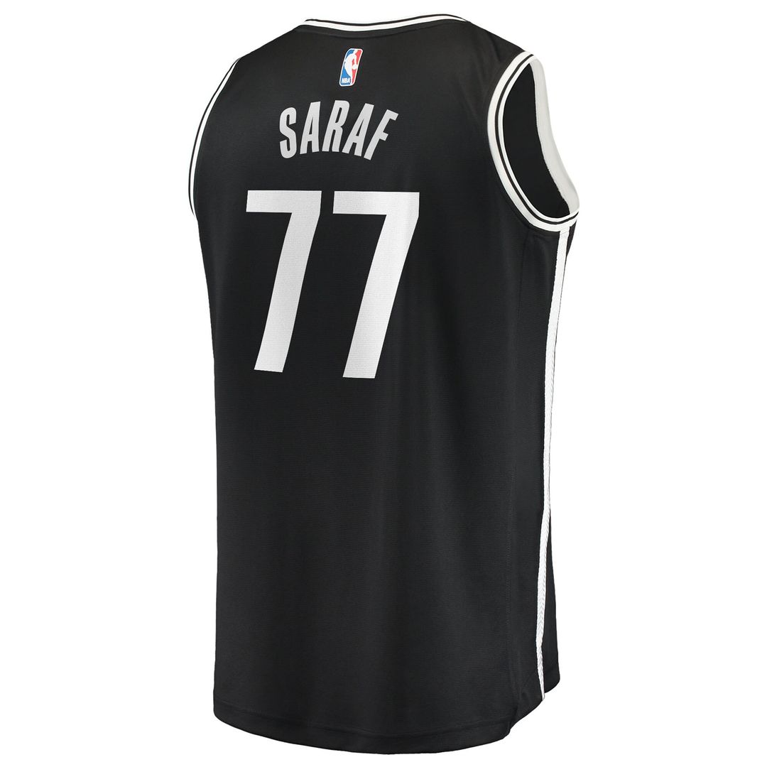 Ben Saraf Brooklyn Nets Fanatics Youth Fast Break Replica Jersey - Black - Icon Edition