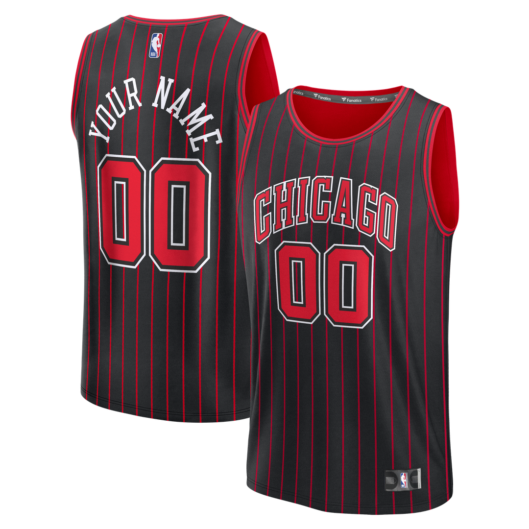 Chicago Bulls Fanatics Youth Fast Break Custom Jersey - Icon Edition - Red