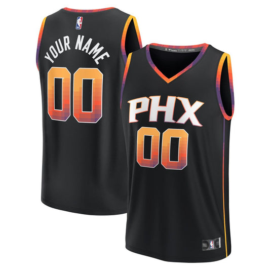 Phoenix Suns Fanatics Youth Fast Break Replica Custom Jersey - Statement Edition - Black