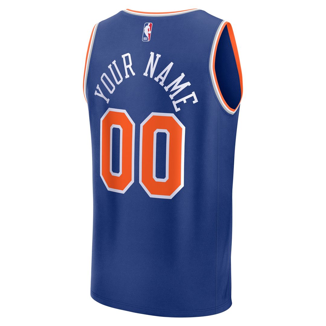 New York Knicks Fanatics Youth Fast Break Custom Jersey - Association Edition - White