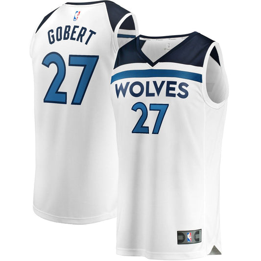 Rudy Gobert Minnesota Timberwolves Fanatics Fast Break Player Replica Jersey - Association Edition - White