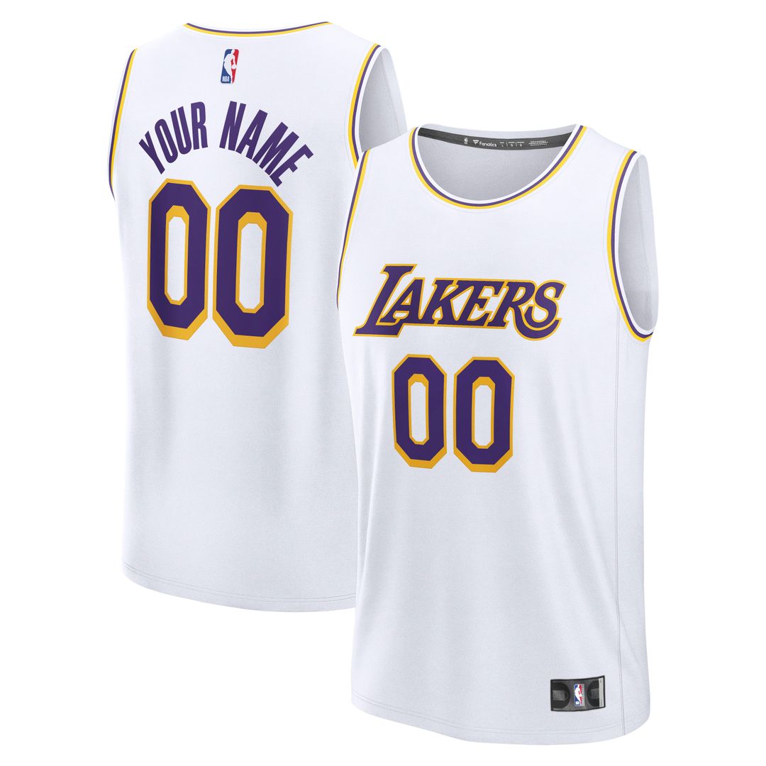 Los Angeles Lakers Fanatics Fast Break Custom Jersey - Icon Edition - Purple