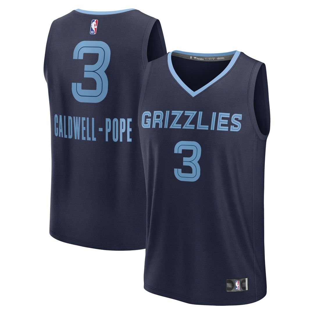 Kentavious Caldwell - Pope Memphis Grizzlies Fanatics Fast Break Player Replica Jersey - Icon Edition - Navy