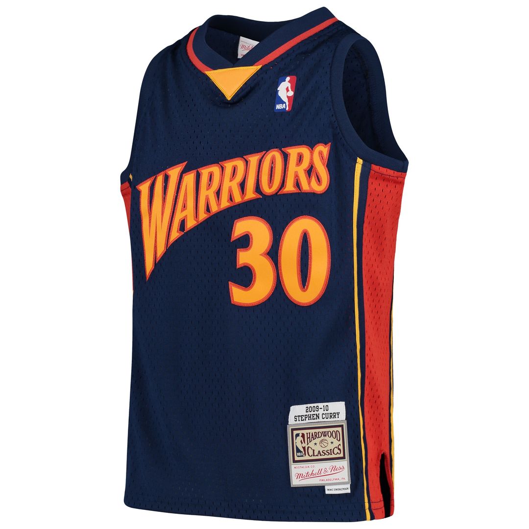 Stephen Curry Golden State Warriors Mitchell & Ness Youth 2009 - 10 Hardwood Classics Swingman Jersey - White