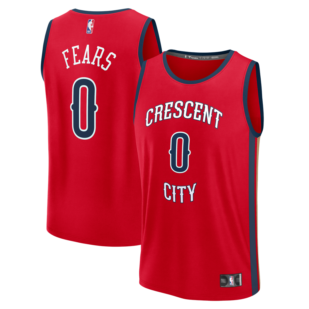 Jeremiah Fears New Orleans Pelicans Fanatics Fast Break Player Replica Jersey - Statement Edition - Red