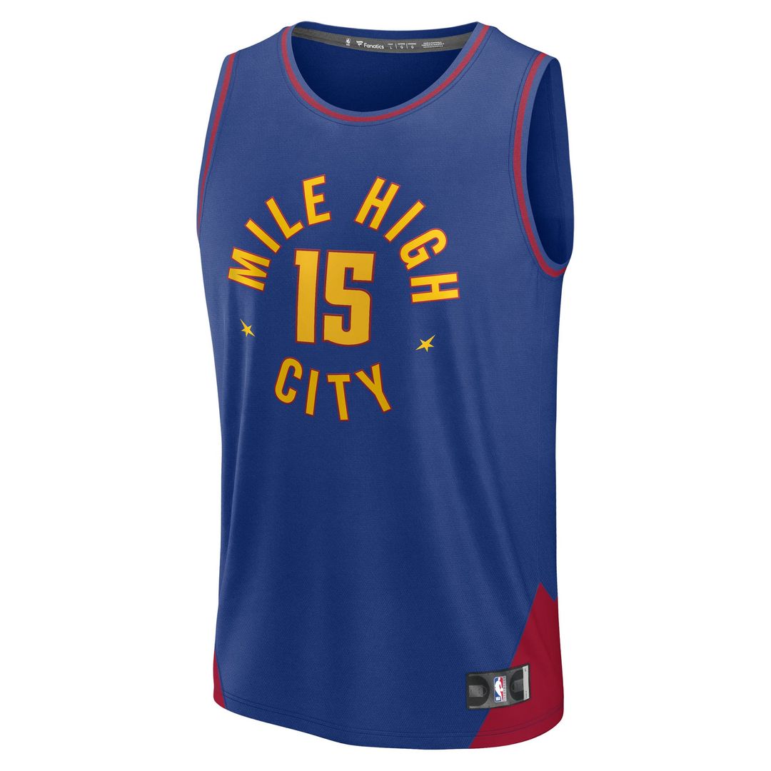 Nikola Jokic Denver Nuggets Fanatics Fast Break Player Replica Jersey - Statement Edition - Blue