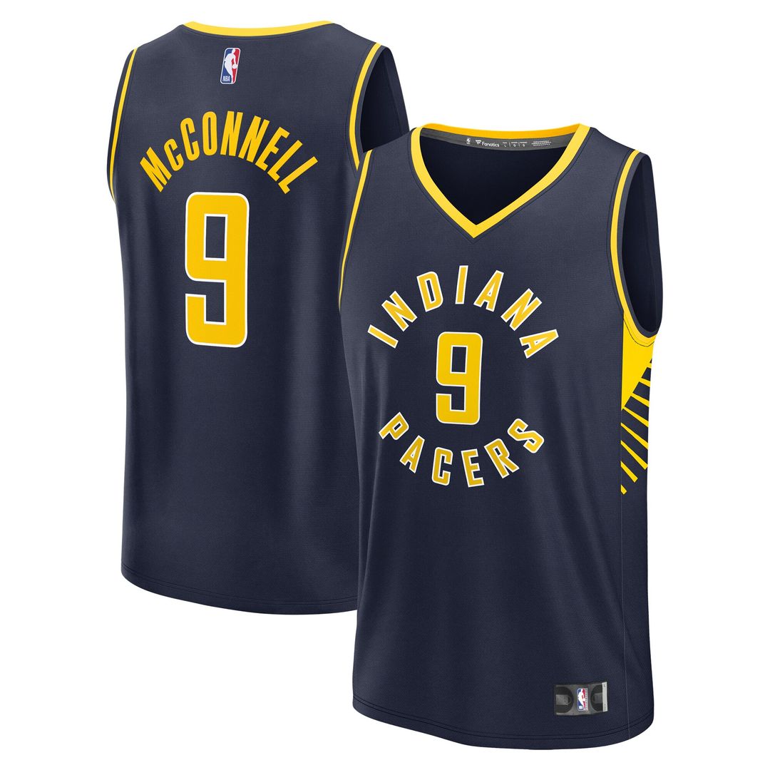 T.J. McConnell Indiana Pacers Fanatics Youth Fast Break Player Replica Jersey - Icon Edition - Navy