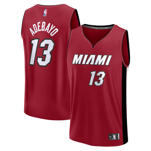 Bam Adebayo Miami Heat Fanatics Fast Break Player Replica Jersey - Statement Edition - Red