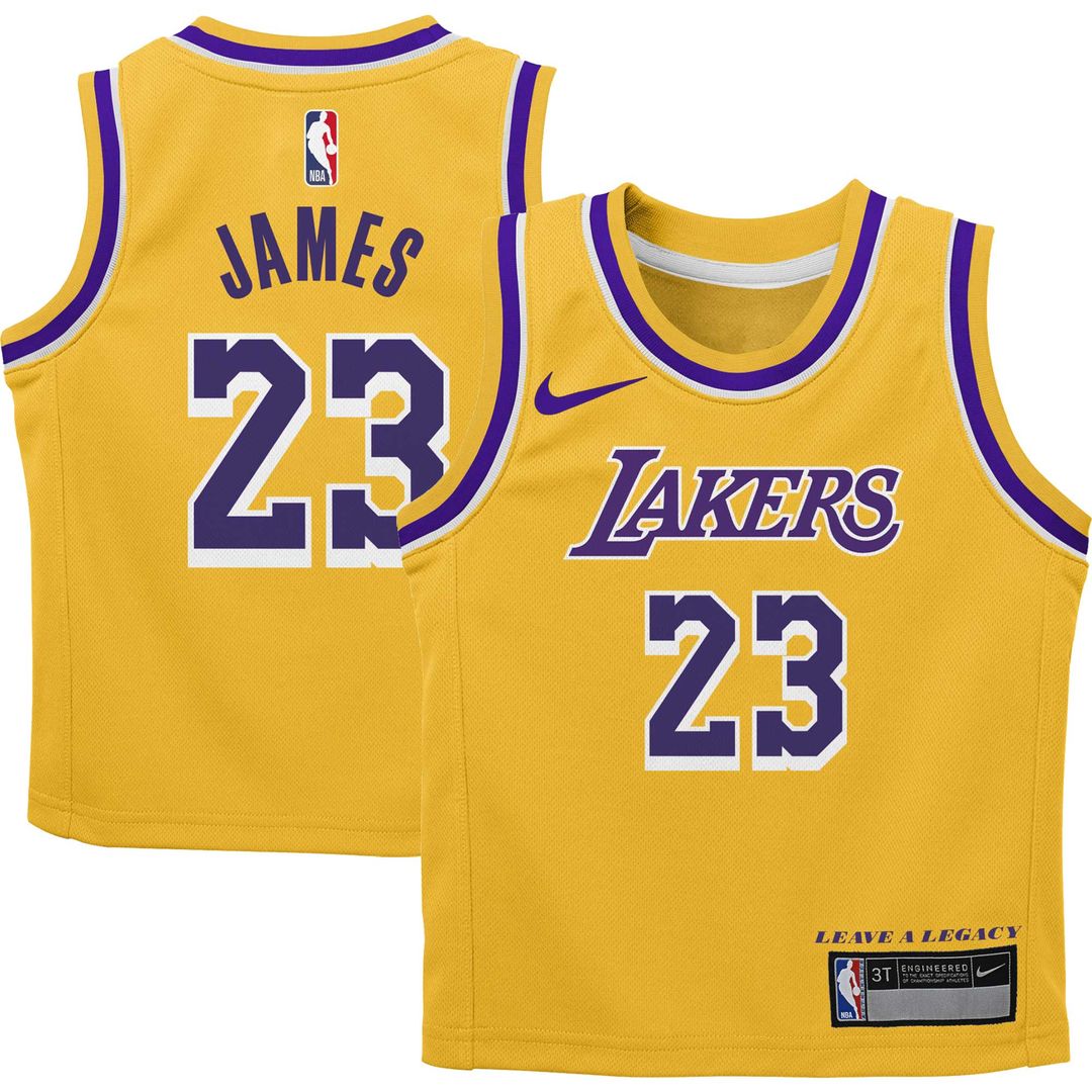 LeBron James Los Angeles Lakers Nike Toddler Player Swingman Jersey - Icon Edition - Gold