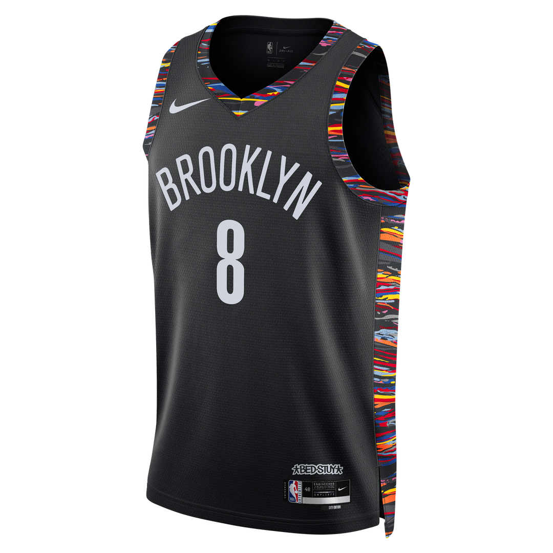 Egor Dëmin Brooklyn Nets Nike Unisex 2025/26 Swingman Jersey - City Edition - Black