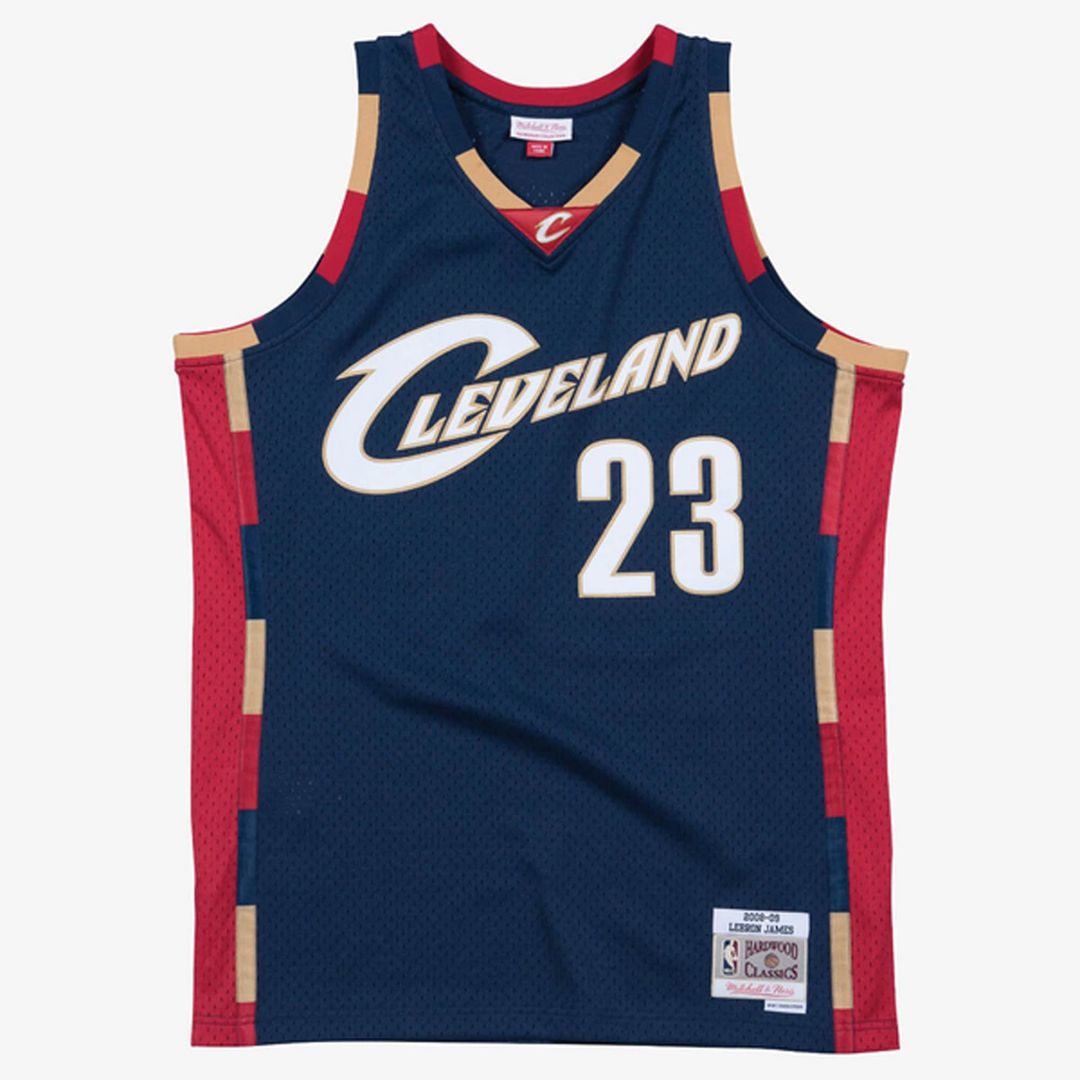 LeBron James Cleveland Cavaliers Mitchell & Ness Hardwood Classics Swingman Jersey - Navy