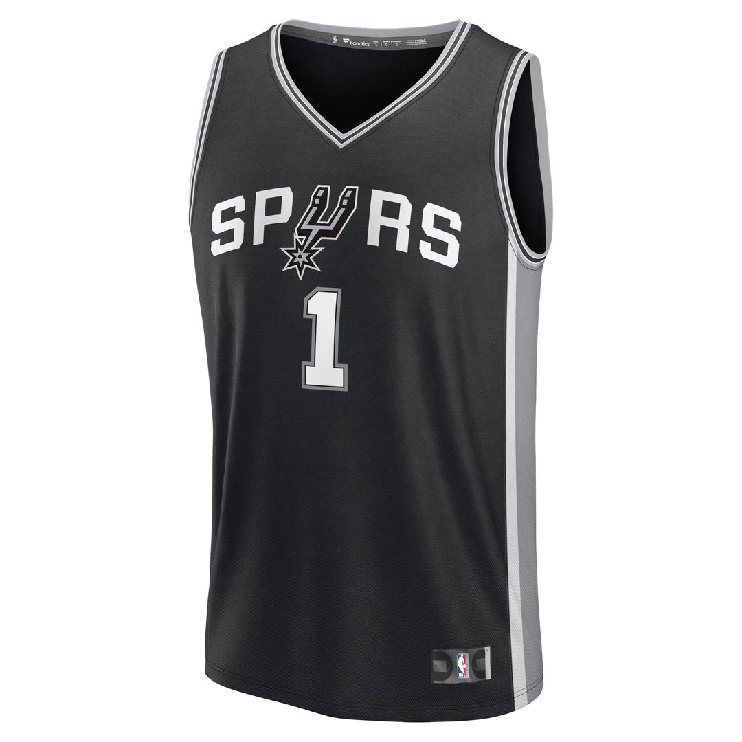 Victor Wembanyama San Antonio Spurs Fanatics Fast Break Player Replica Jersey - Icon Edition - Black