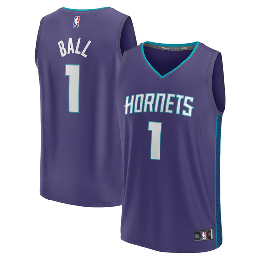 LaMelo Ball Charlotte Hornets Fanatics Fast Break Player Replica Jersey - Statement Edition - Purple