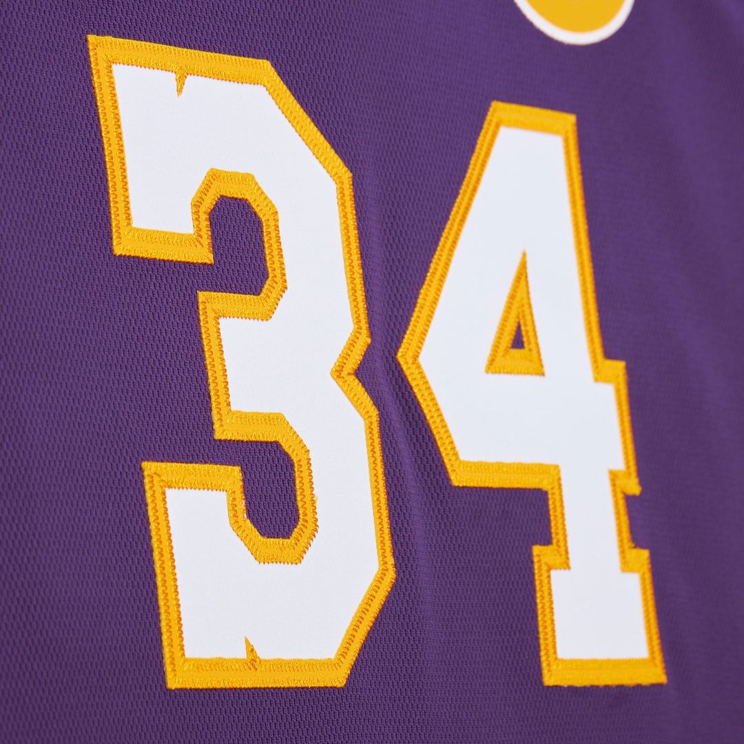 Shaquille O'Neal Los Angeles Lakers Mitchell & Ness 2000 NBA All - Star Game Authentic Jersey - Purple