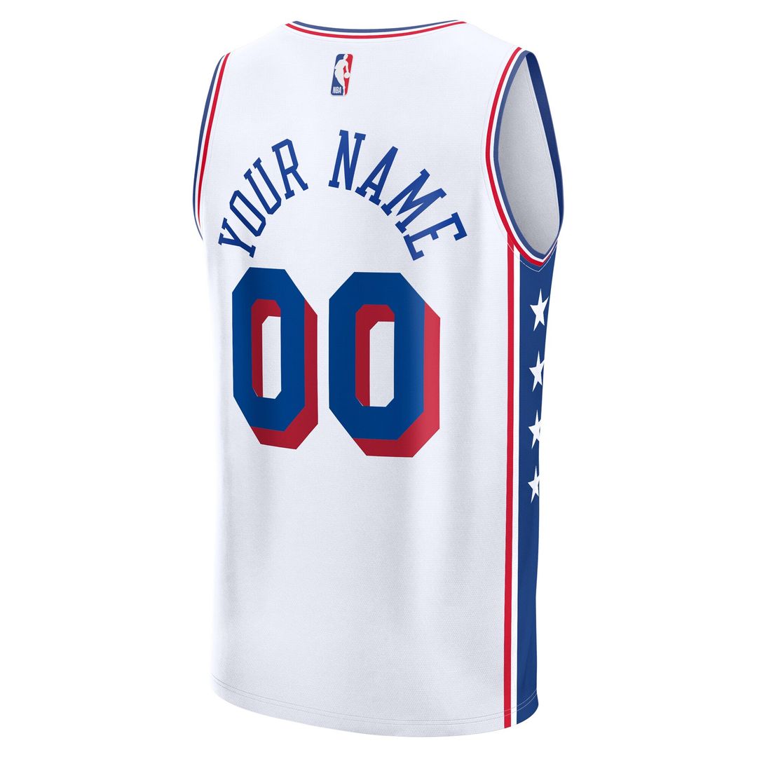 Philadelphia 76ers Fanatics Fast Break Custom Jersey - Icon Edition - Red