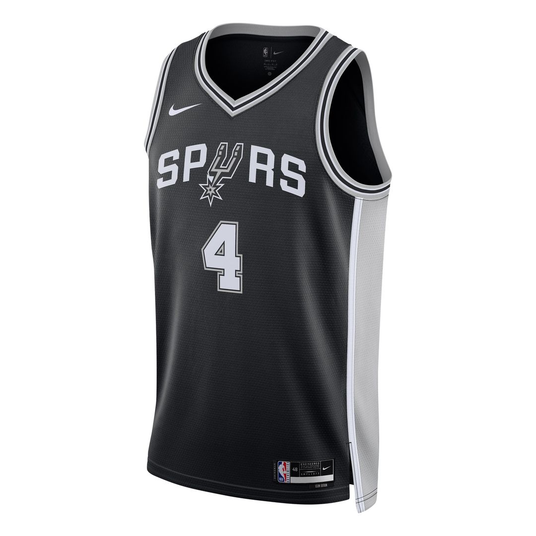 De'Aaron Fox San Antonio Spurs Nike Unisex Player Swingman Jersey - Icon Edition - Black