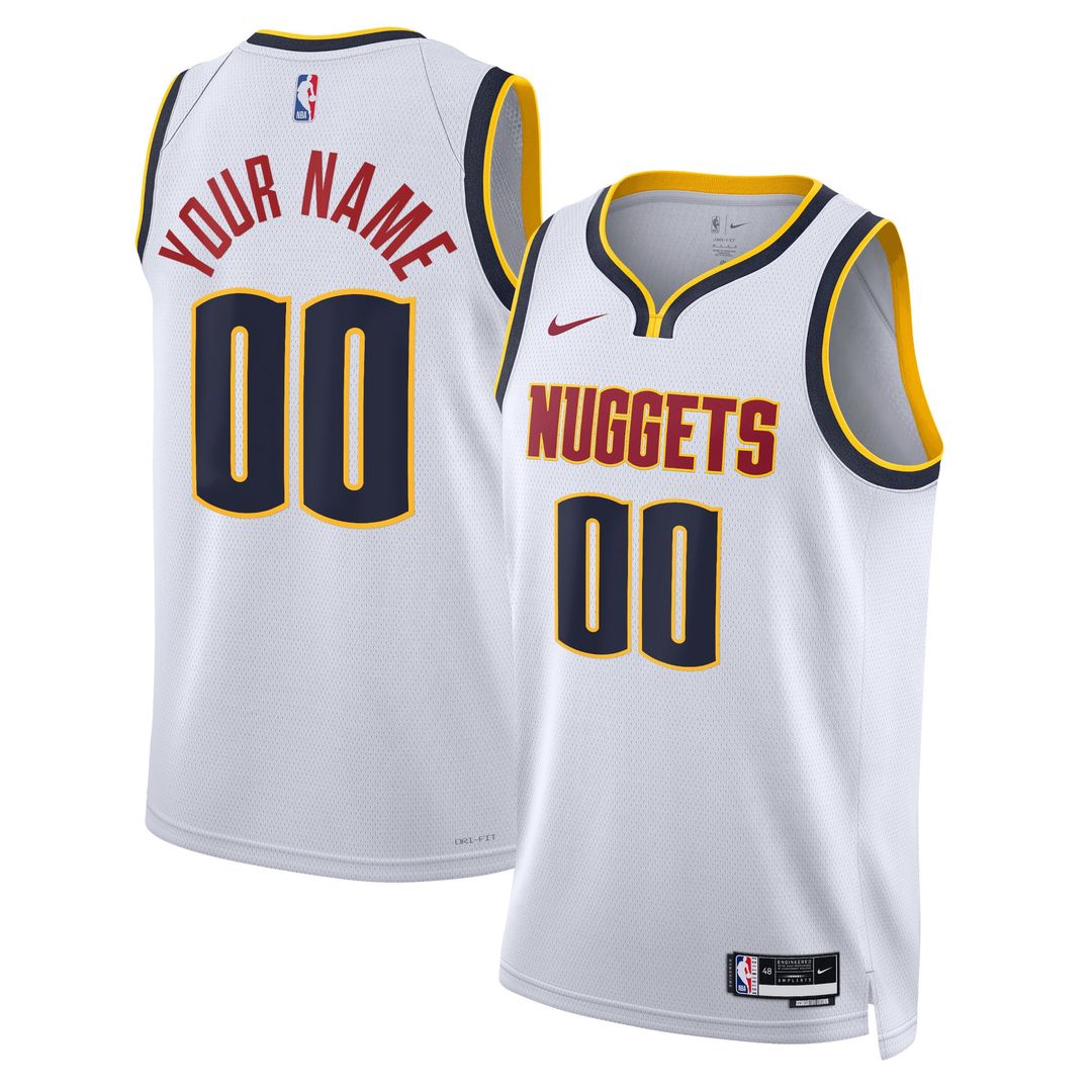 Denver Nuggets Nike Unisex Swingman Custom Jersey Navy - Icon Edition