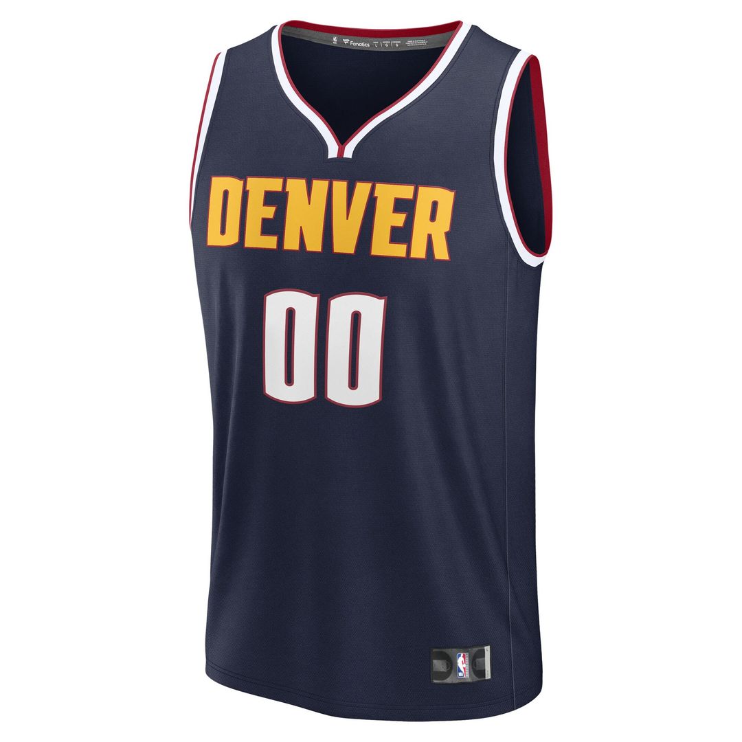 Denver Nuggets Fanatics Youth Fast Break Custom Replica Jersey - Blue - Statement Edition