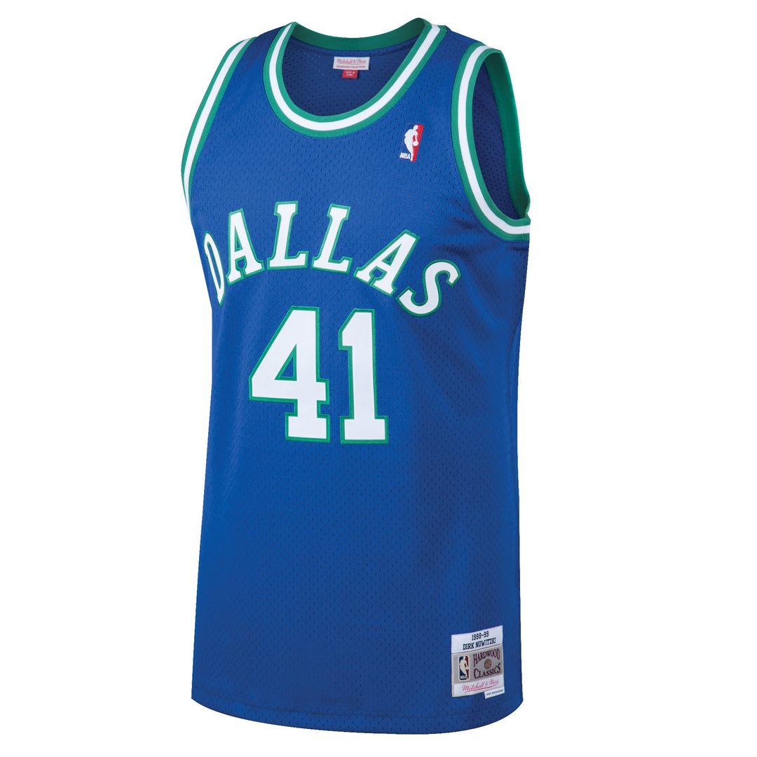 Dirk Nowitzki Dallas Mavericks Mitchell & Ness 2011/12 Hardwood Classics Swingman Jersey - Navy