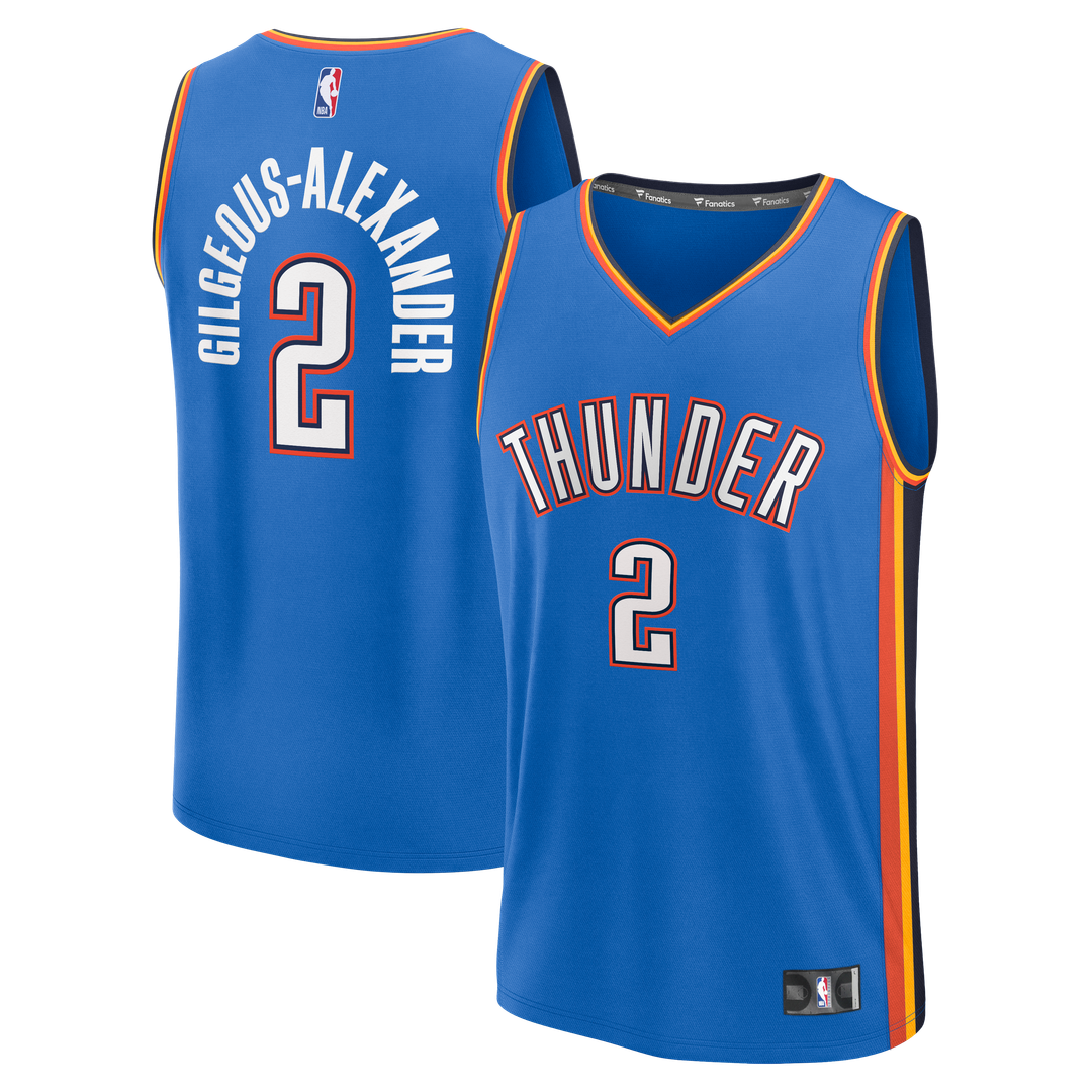 Shai Gilgeous - Alexander Oklahoma City Thunder Fanatics Fast Break Player Replica Jersey - Icon Edition - Blue