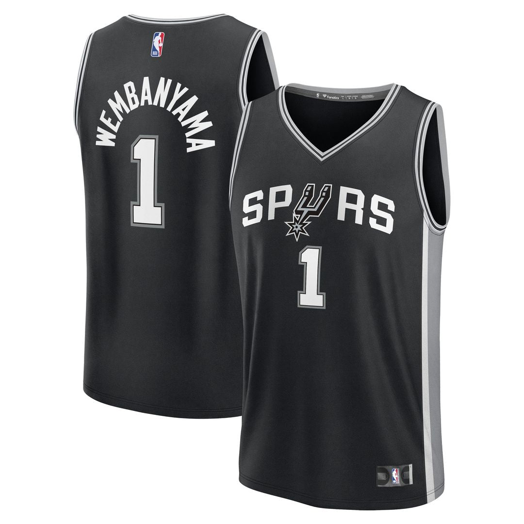 Victor Wembanyama San Antonio Spurs Fanatics Fast Break Player Replica Jersey - Icon Edition - Black