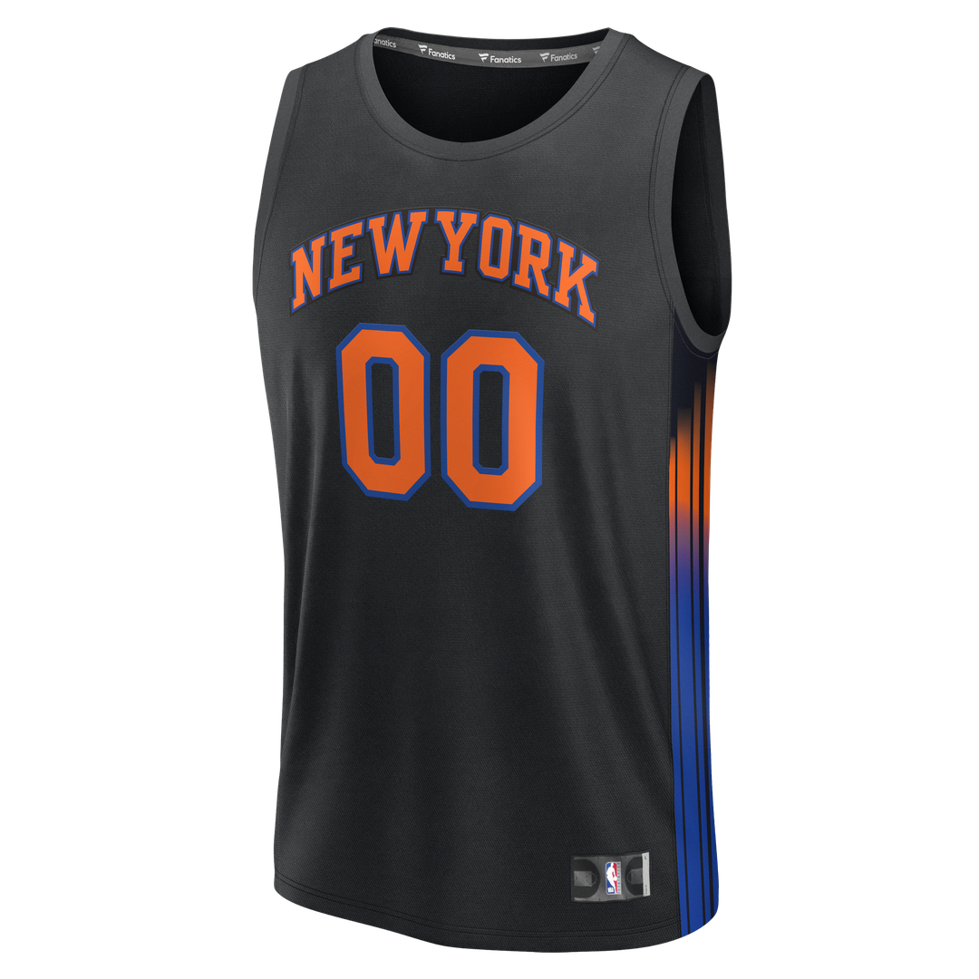 New York Knicks Fanatics Youth Fast Break Custom Jersey - Association Edition - White