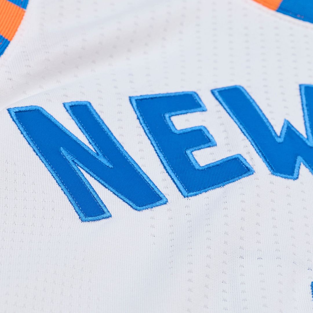 Carmelo Anthony New York Knicks Mitchell & Ness 2015 - 16 Hardwood Classics Authentic Jersey - White