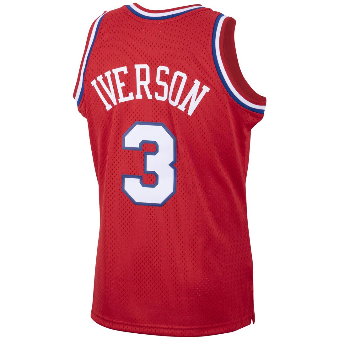 Allen Iverson Philadelphia 76ers Mitchell & Ness 2002/03 Hardwood Classics Swingman Jersey - Red