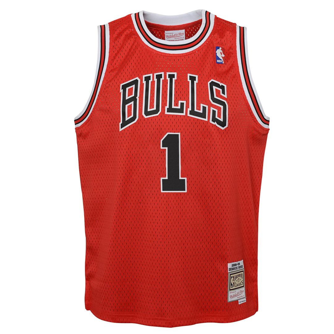 Derrick Rose Chicago Bulls Mitchell & Ness Youth 2010/11 Hardwood Classics Swingman Jersey - Black