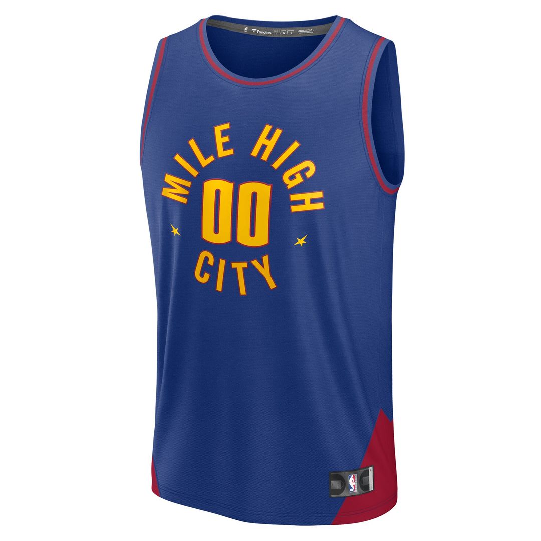 Denver Nuggets Fanatics Fast Break Custom Jersey - Icon Edition - Navy