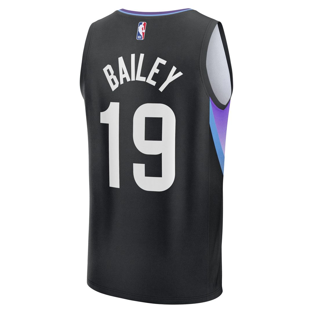 Ace Bailey Utah Jazz Fanatics 2025 NBA Draft First Round Pick Fast Break Replica Jersey - Statement Edition - Black