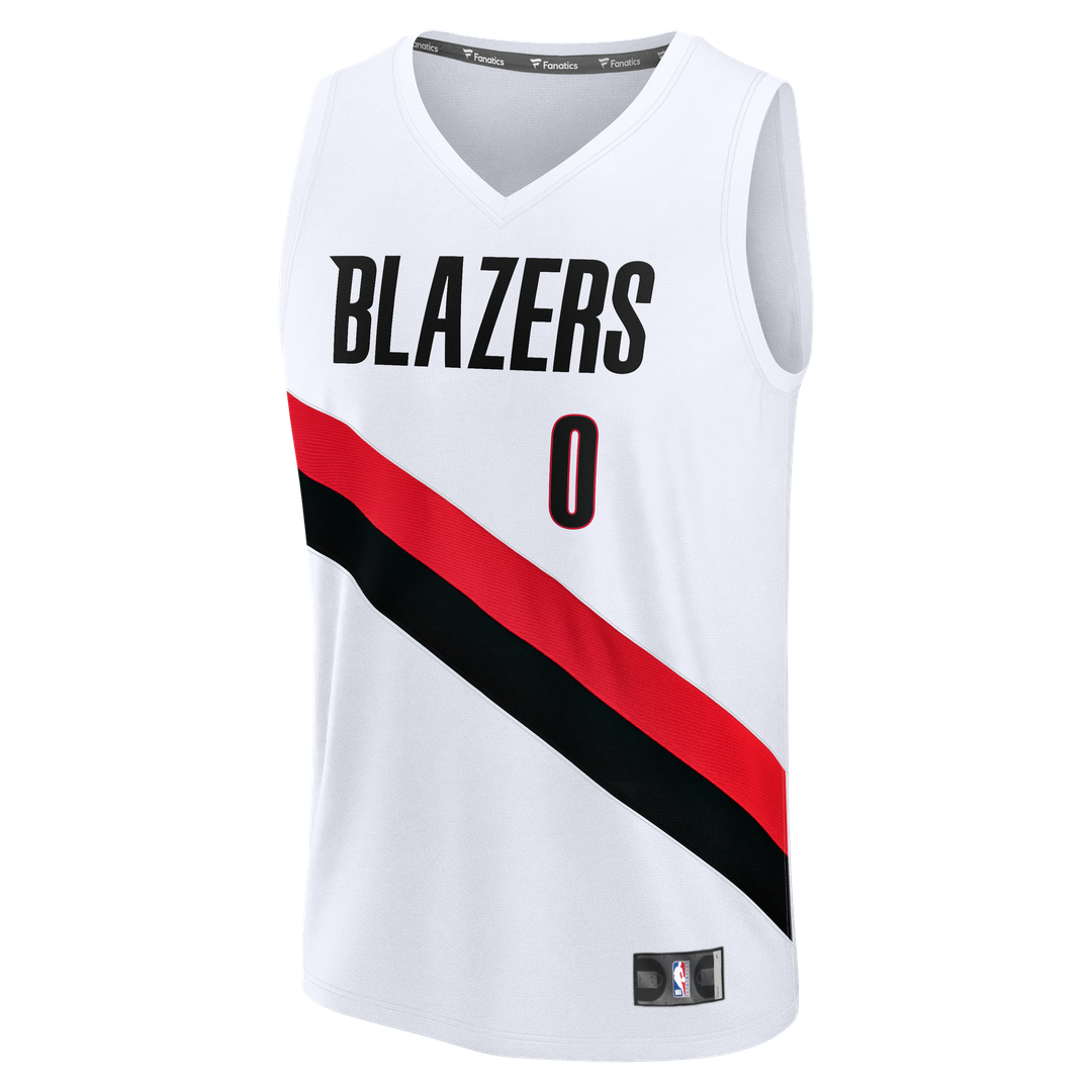 Damian Lillard Portland Trail Blazers Fanatics Youth Fast Break Replica Jersey - White - Association Edition