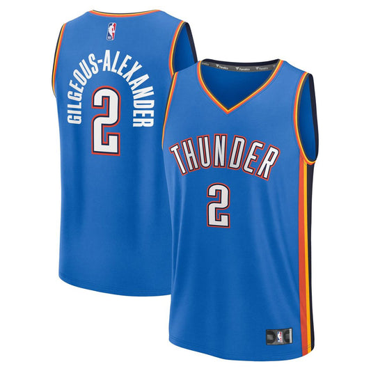 Shai Gilgeous - Alexander Oklahoma City Thunder Fanatics Big & Tall Fast Break Jersey - Icon Edition - Blue