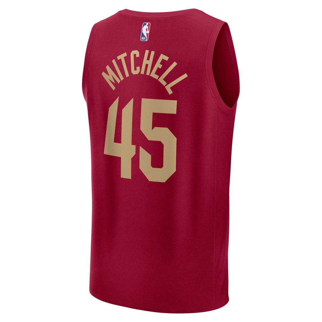 Donovan Mitchell Cleveland Cavaliers Fanatics Fast Break Player Replica Jersey - Icon Edition - Wine