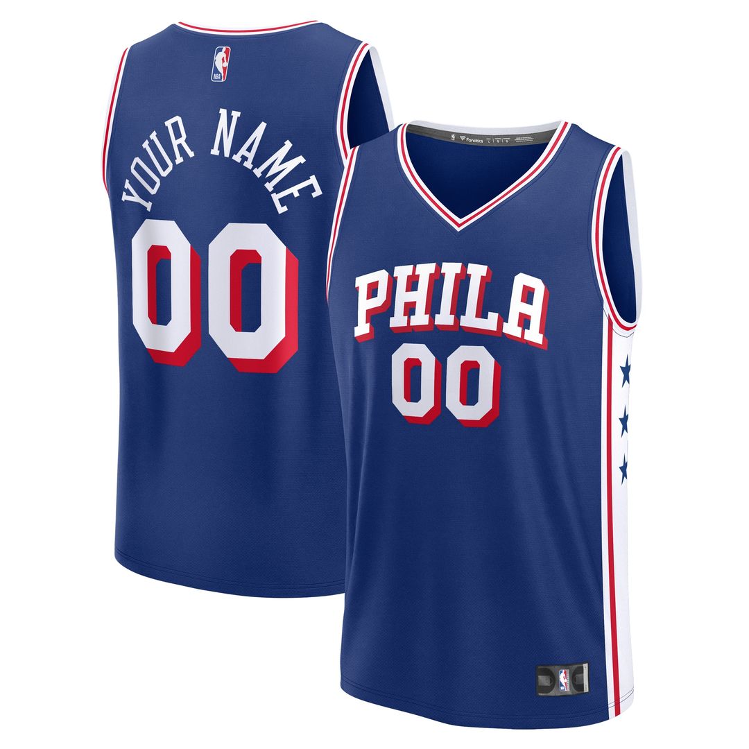 Philadelphia 76ers Fanatics Fast Break Custom Jersey - Icon Edition - Red