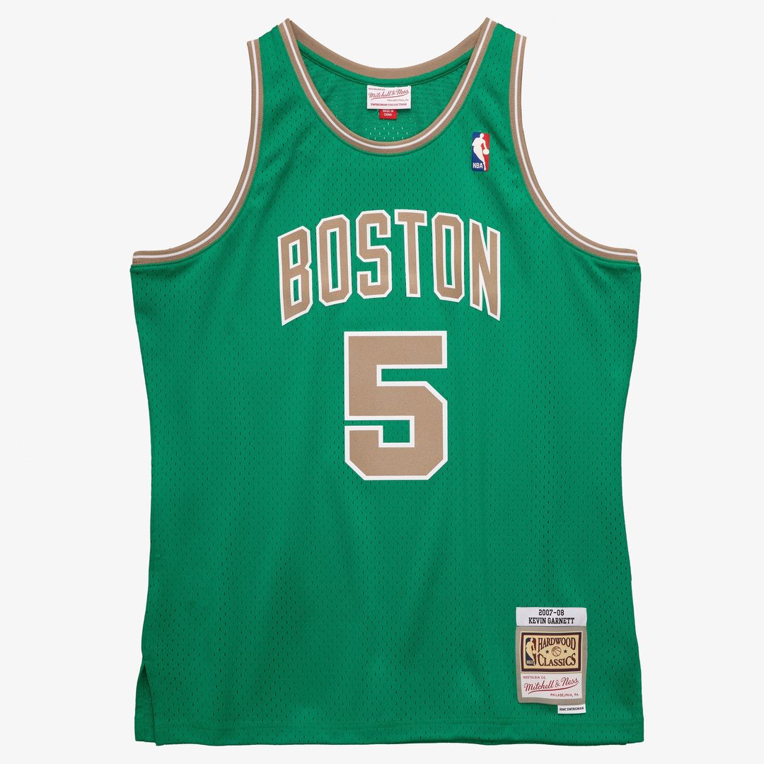 Kevin Garnett Boston Celtics Mitchell & Ness 2007 - 08 Hardwood Classics Swingman Jersey - Kelly Green