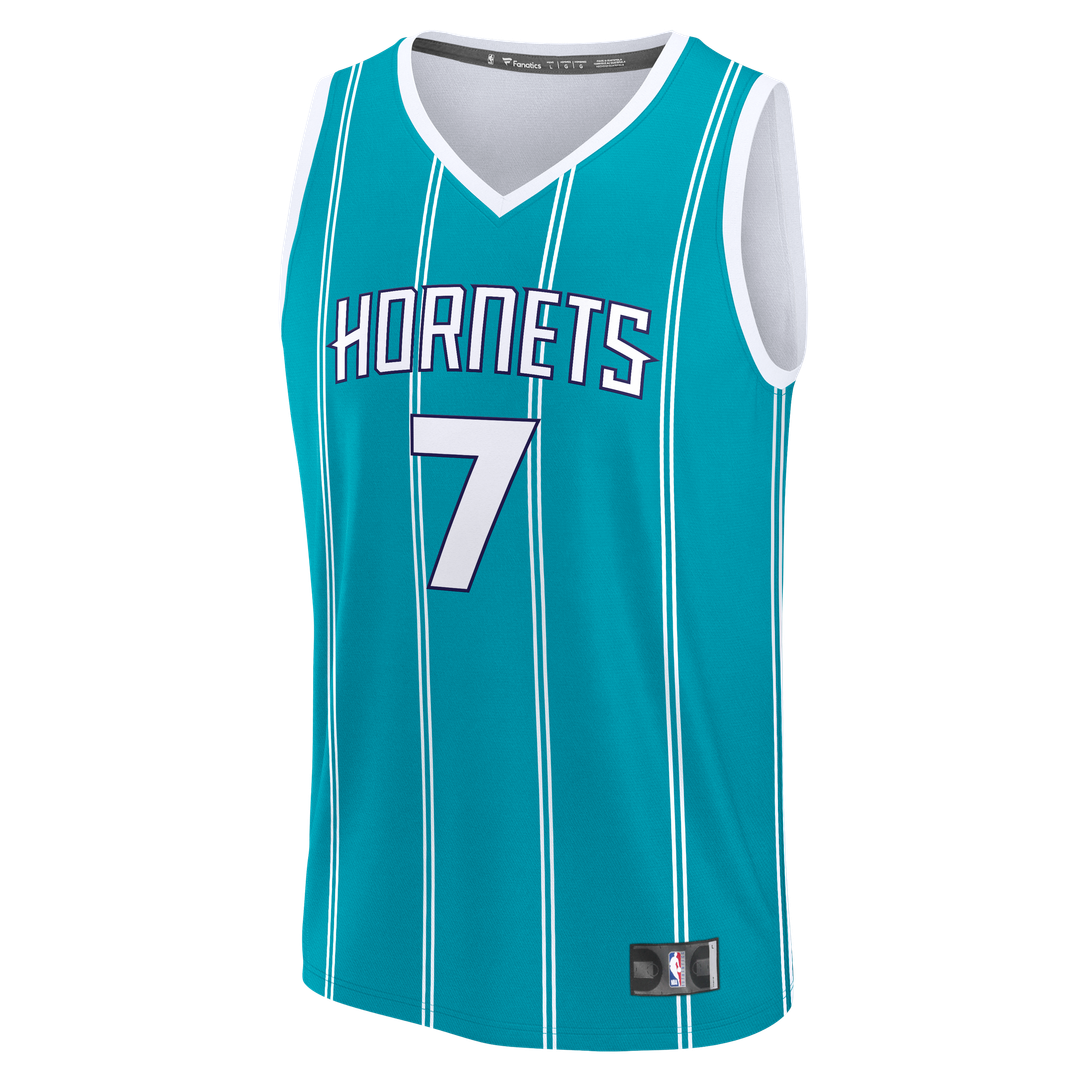 Kon Knueppel Charlotte Hornets Fanatics 2025 NBA Draft First Round Pick Fast Break Replica Jersey - Icon Edition - Teal