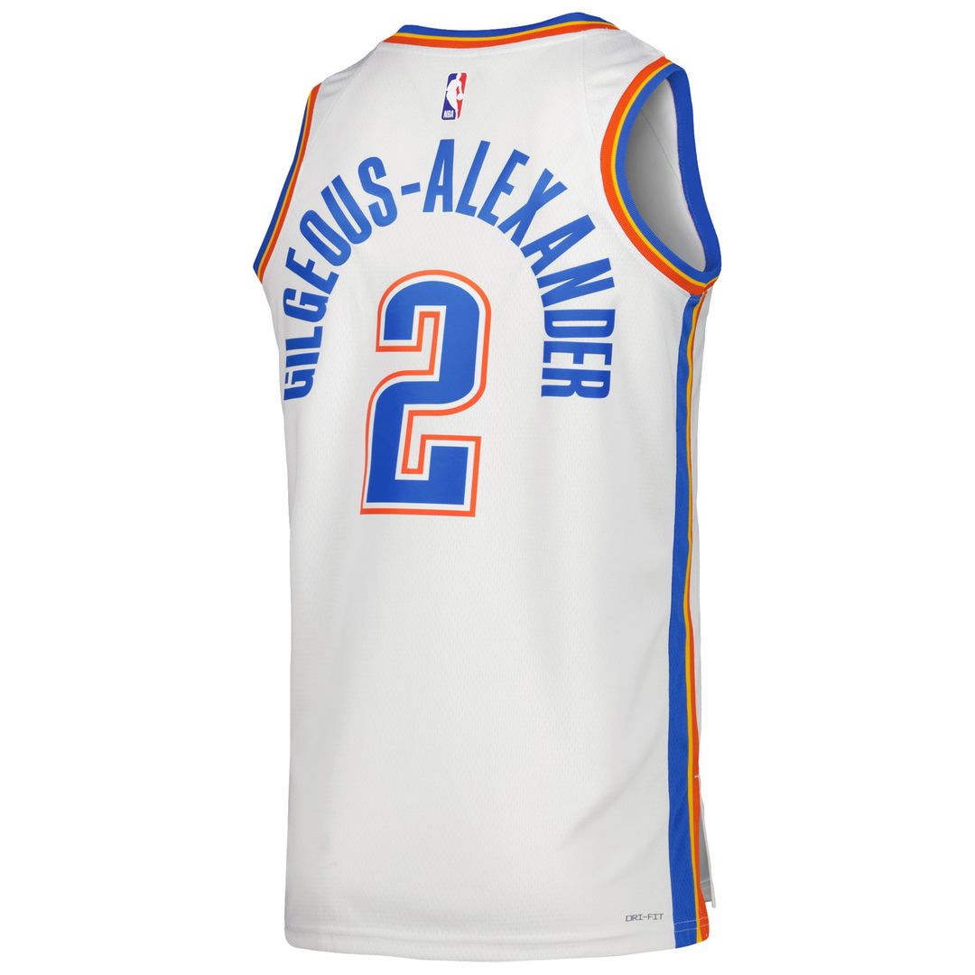 Shai Gilgeous - Alexander Oklahoma City Thunder Nike Unisex Swingman Jersey - Association Edition - White