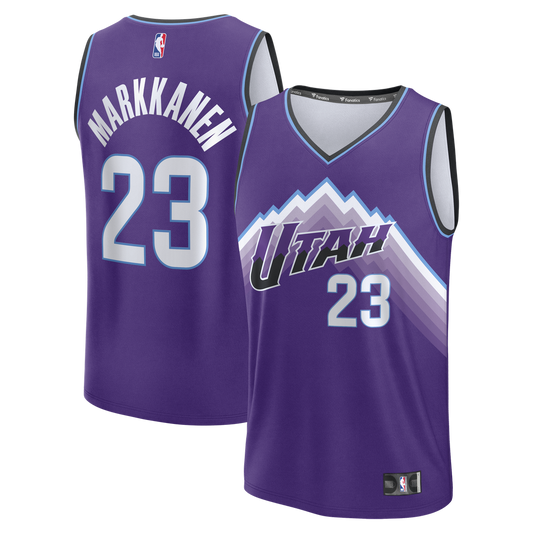 Lauri Markkanen Utah Jazz Fanatics Youth Fast Break Replica Jersey - Icon Edition - Purple