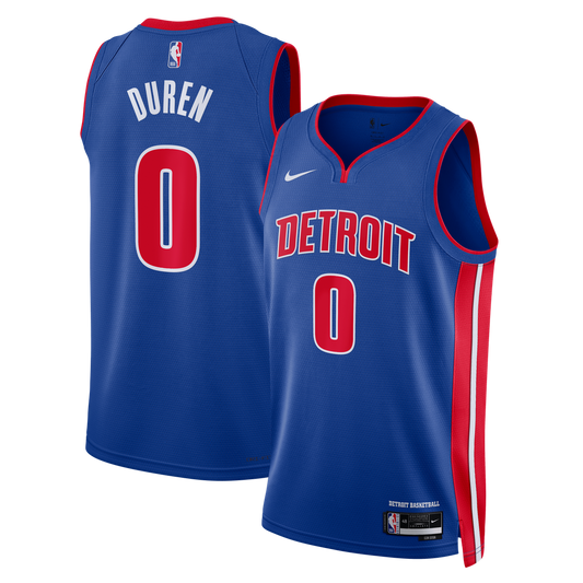 Jalen Duren Detroit Pistons Nike Unisex Swingman Jersey - Icon Edition - Blue