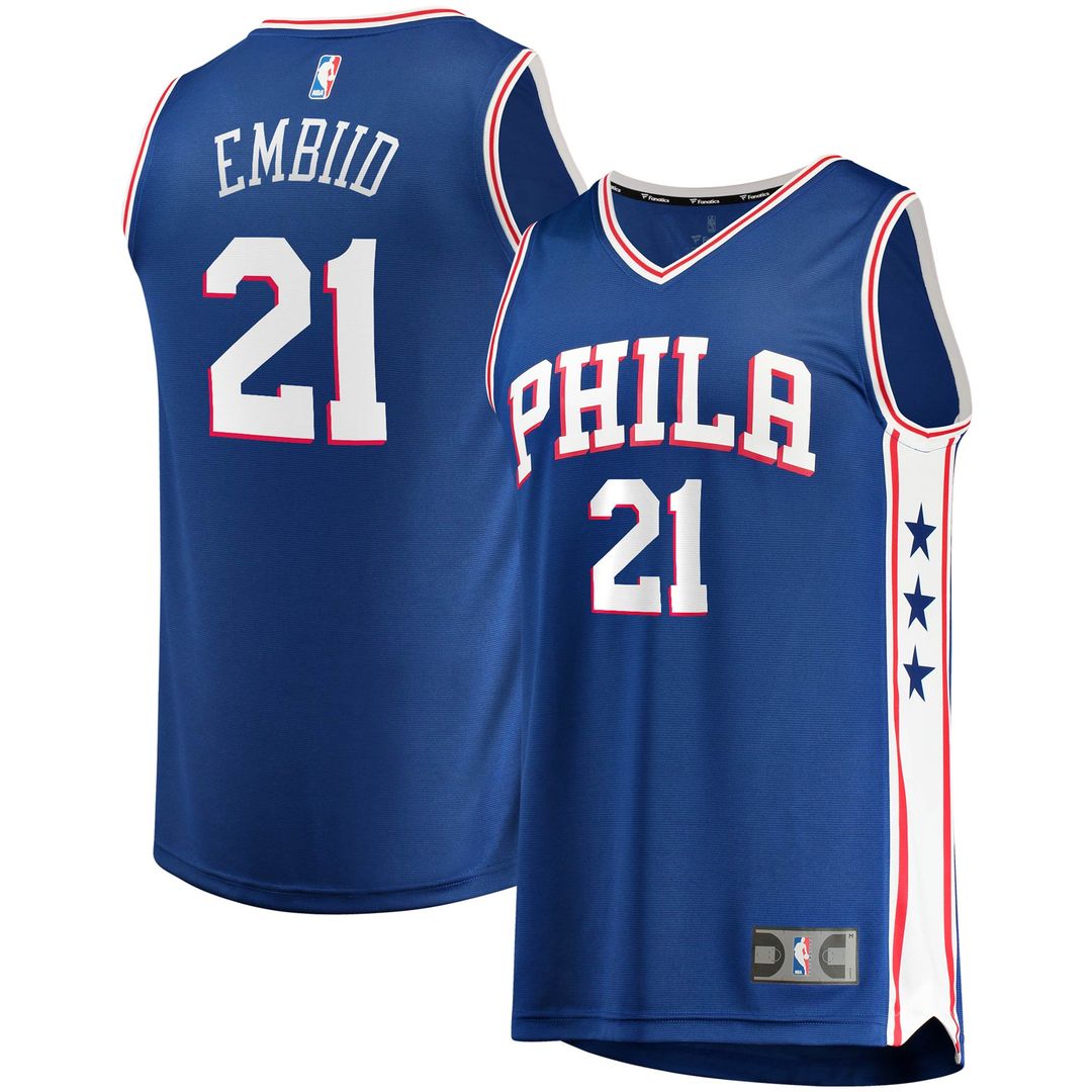 Joel Embiid Philadelphia 76ers Fanatics Replica Jersey - Association Edition - White