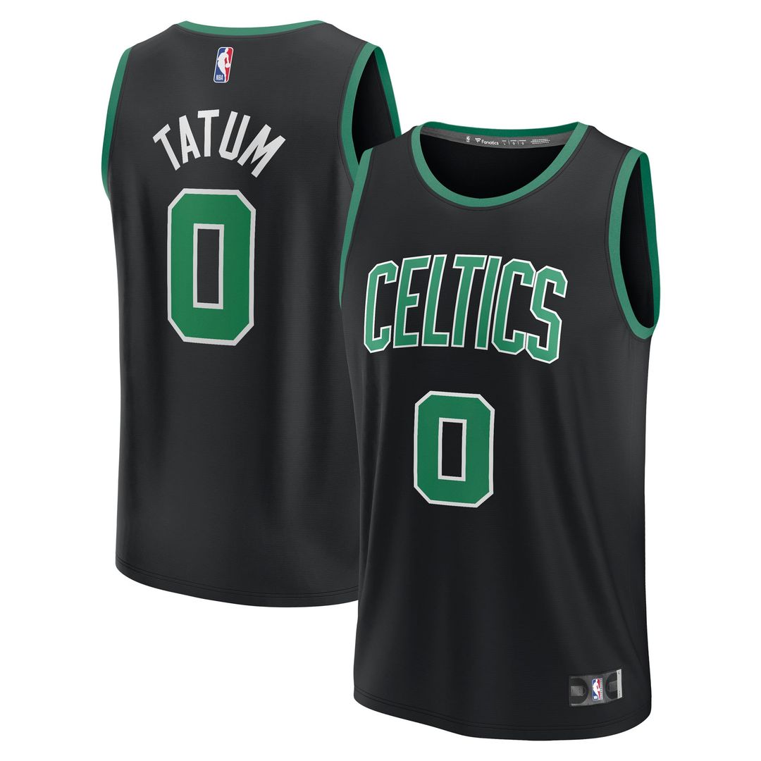 Jayson Tatum Boston Celtics Fanatics Fast Break Player Replica Jersey - Statement Edition - Black