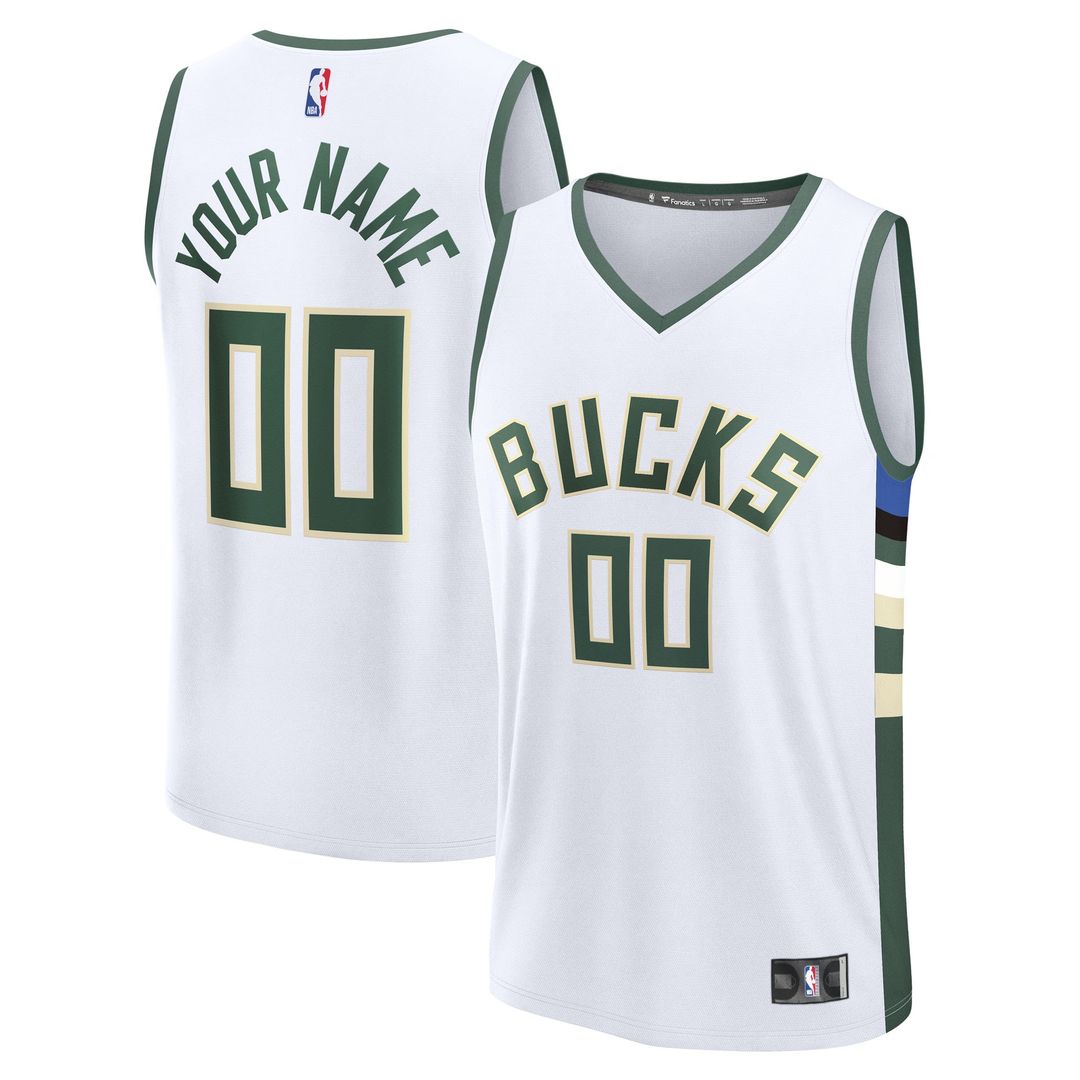 Milwaukee Bucks Fanatics Fast Break Custom Jersey - Icon Edition - Green