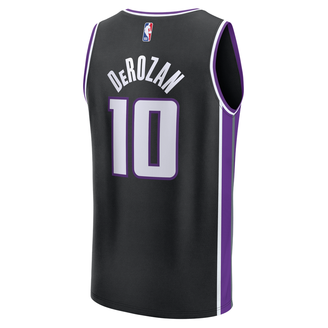 DeMar DeRozan Sacramento Kings Fanatics Fast Break Player Replica Jersey - Icon Edition - Black