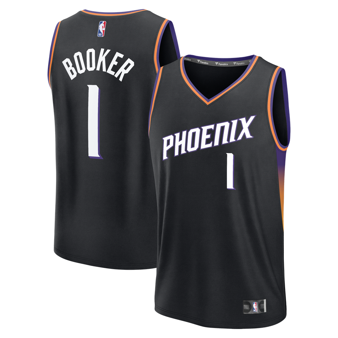Devin Booker Phoenix Suns Fanatics Fast Break Jersey - Statement Edition - Black
