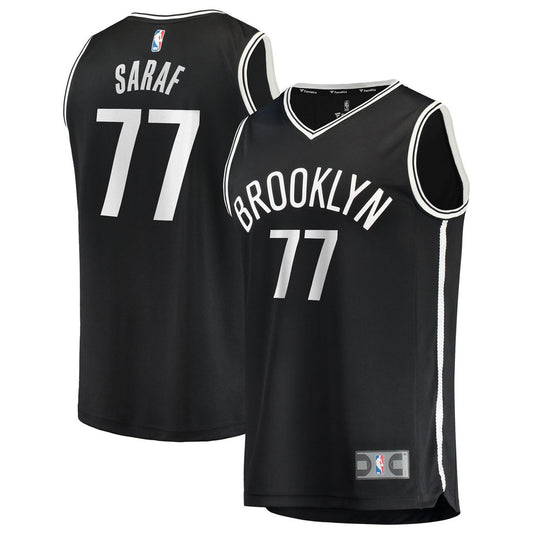 Ben Saraf Brooklyn Nets Fanatics Fast Break Replica Jersey - Black - Icon Edition